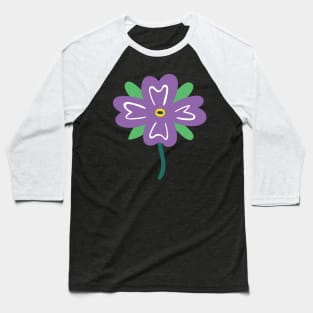 Flower Purple Baseball T-Shirt